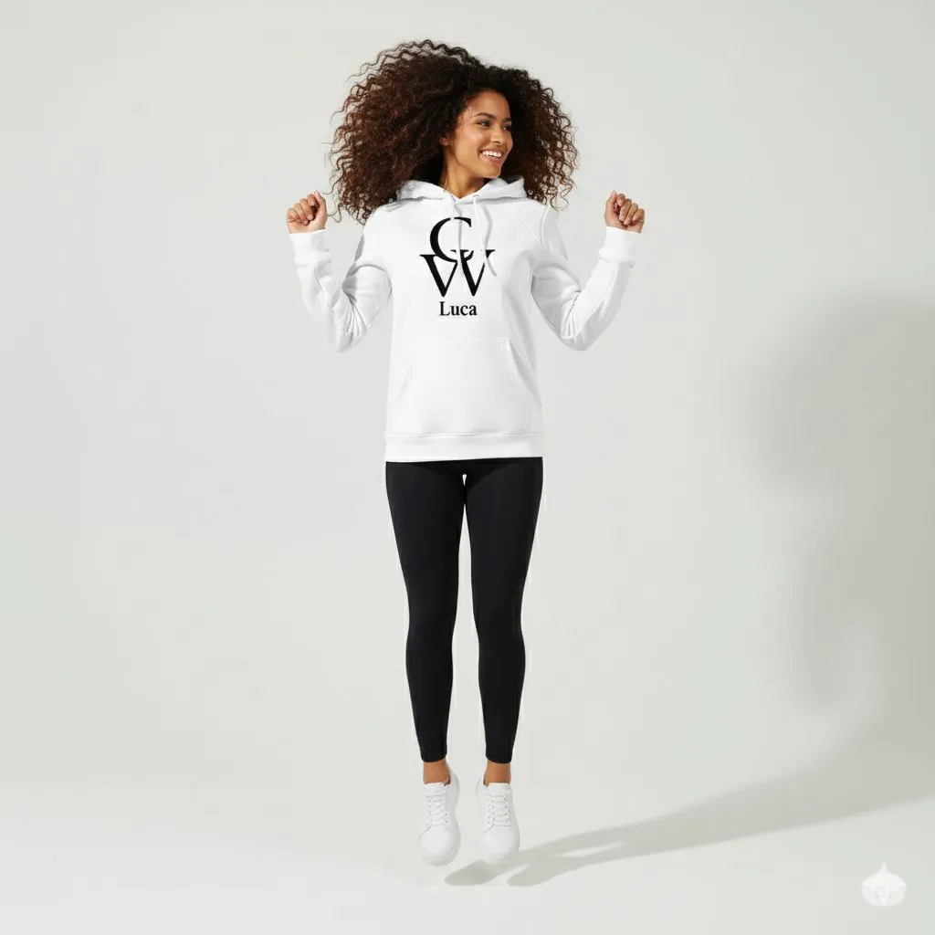 Felpa donna COREWORK bianca
