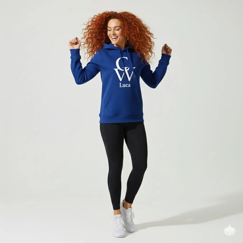 Felpa donna COREWORK blu