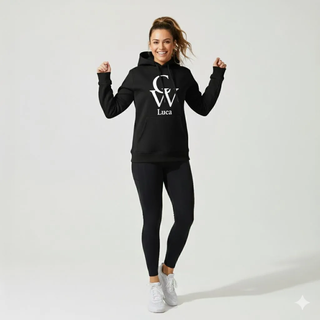 Felpa donna COREWORK nera