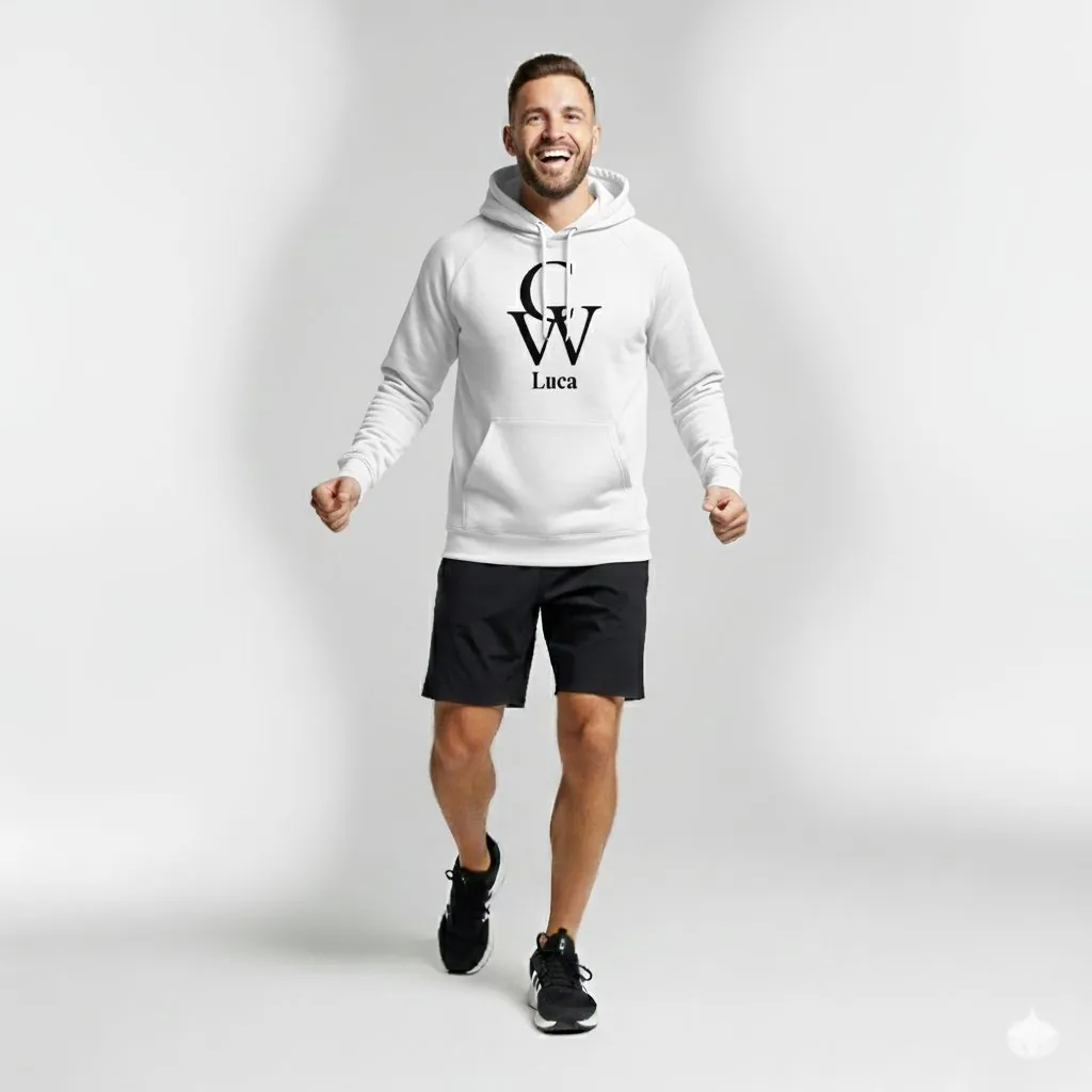 Felpa uomo COREWORK bianca