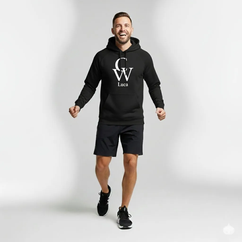 Felpa uomo COREWORK nera