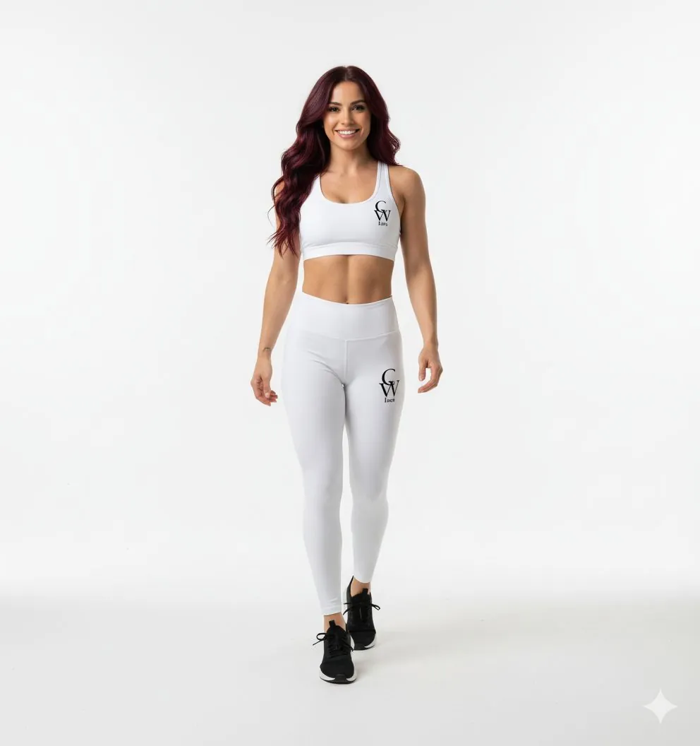 Leggings donna COREWORK bianco