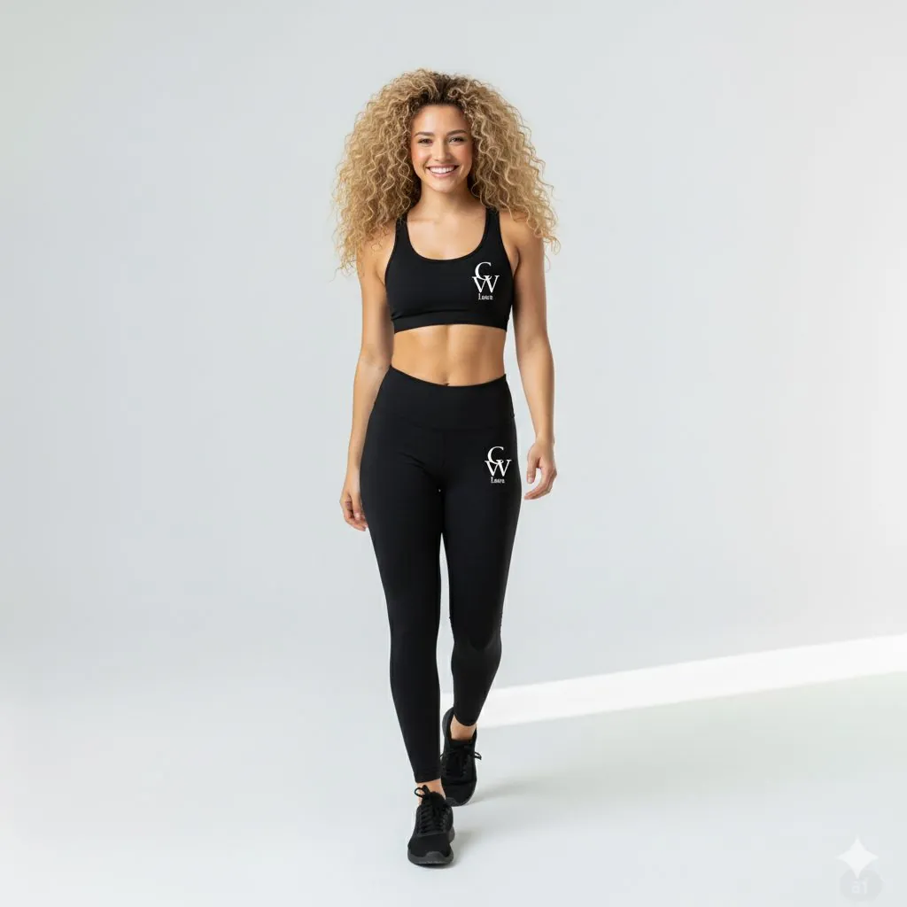 Leggings donna COREWORK nero